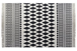 DKD Home Decor Alfombra de Algodón con Diseño de Rombos 160x250 cm