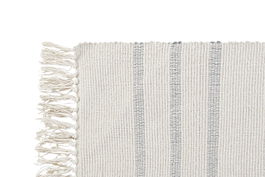 DKD Home Decor Alfombra Boho Blanco Gris 180 x 0.75 x 120 cm (2 Unidades)