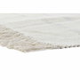 DKD Home Decor Alfombra de Algodón con Flecos Blanco y Gris (Pack de 2)