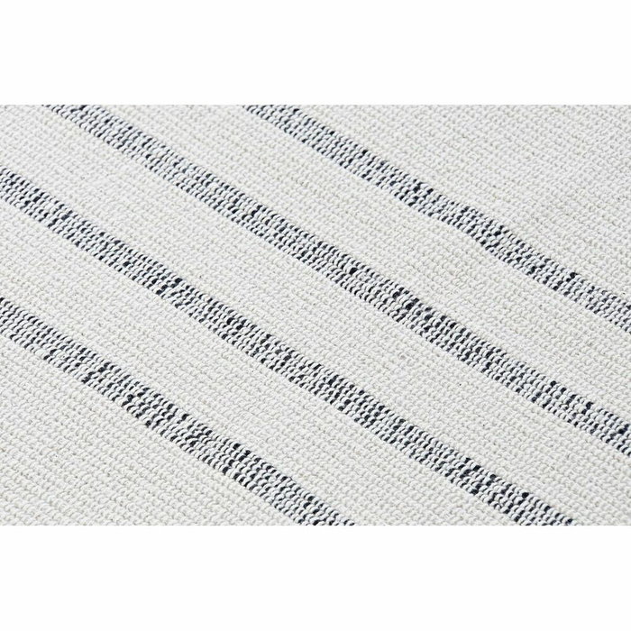DKD Home Decor Alfombra de Algodón con Flecos Blanco y Gris (Pack de 2)