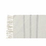 DKD Home Decor Alfombra de Algodón con Flecos Blanco y Gris (Pack de 2)