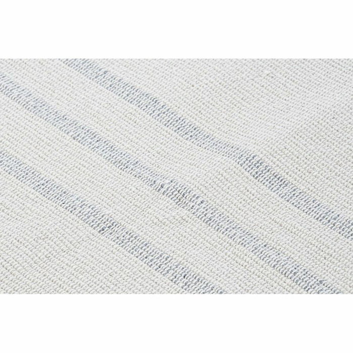 DKD Home Decor Alfombra de Algodón con Flecos Blanco y Gris (Pack de 2)