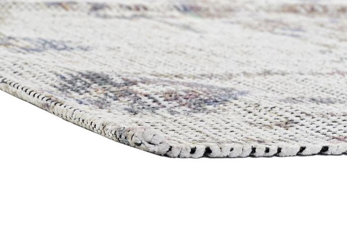 DKD Home Decor Alfombra Árabe Blanco Algodón Poliéster 180 x 120 cm