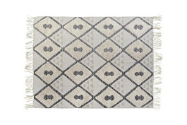 DKD Home Decor Alfombra de Algodón 120x180x1 cm con Diseño de Rombos Beige