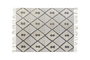 DKD Home Decor Alfombra de Algodón 120x180x1 cm con Diseño de Rombos Beige