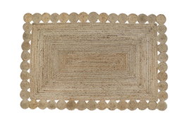 DKD Home Decor Alfombra de Yute 160x236x1 cm Marrón