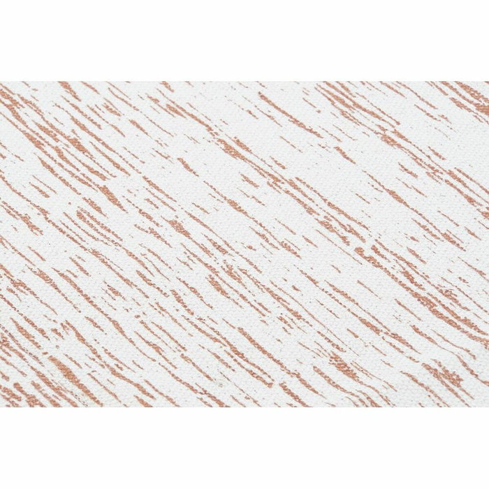 DKD Home Decor Alfombra de Algodón con Flecos Naranja y Beige 120x180 cm