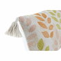 DKD Home Decor Cojín de Algodón con Bordado de Hojas, 60x10x30 cm