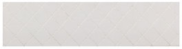 DKD Home Decor Alfombra Blanco Poliester 240x60 cm Rombo 1000 gsm