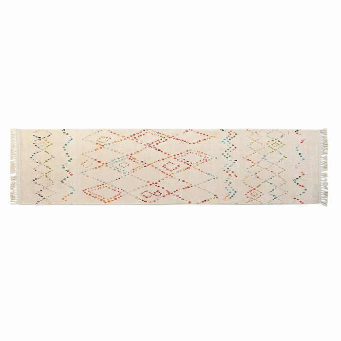 DKD Home Decor Alfombra de Poliéster con Diseño de Rombos Multicolor 60x240x0,7 cm DKD Home Decor Alfombra de Poliéster con Diseño de Rombos Multicolor 60x240x0,7 cm