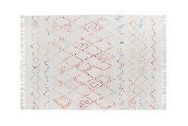 DKD Home Decor Alfombra de Poliéster con Diseño de Rombos, 120x180 cm, Multicolor
