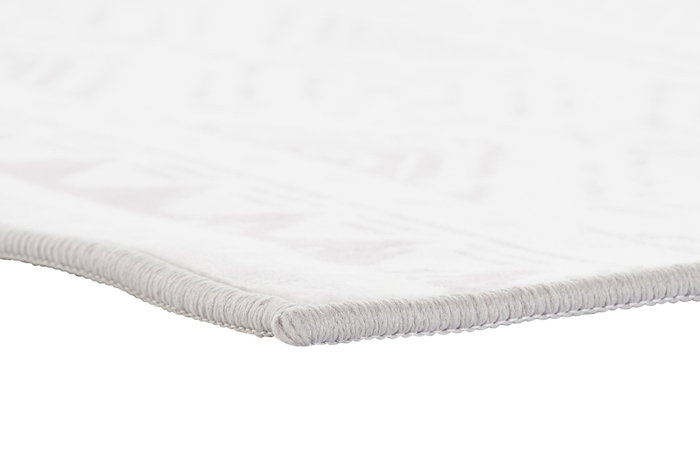DKD Home Decor Alfombra Boho Gris Blanco 180 x 0.4 x 120 cm Poliester