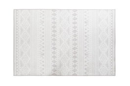 DKD Home Decor Alfombra IKATS Gris y Blanco 120x180x0,4 cm
