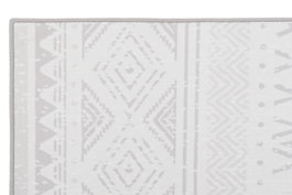 DKD Home Decor Alfombra Boho Gris Blanco 180 x 0.4 x 120 cm Poliester