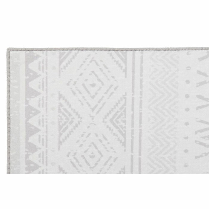 DKD Home Decor Alfombra IKATS Gris y Blanco 120x180x0,4 cm