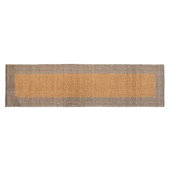 DKD Home Decor Alfombra de Poliéster Amarilla 60x240x0,7 cm DKD Home Decor Alfombra de Poliéster Amarilla 60x240x0,7 cm
