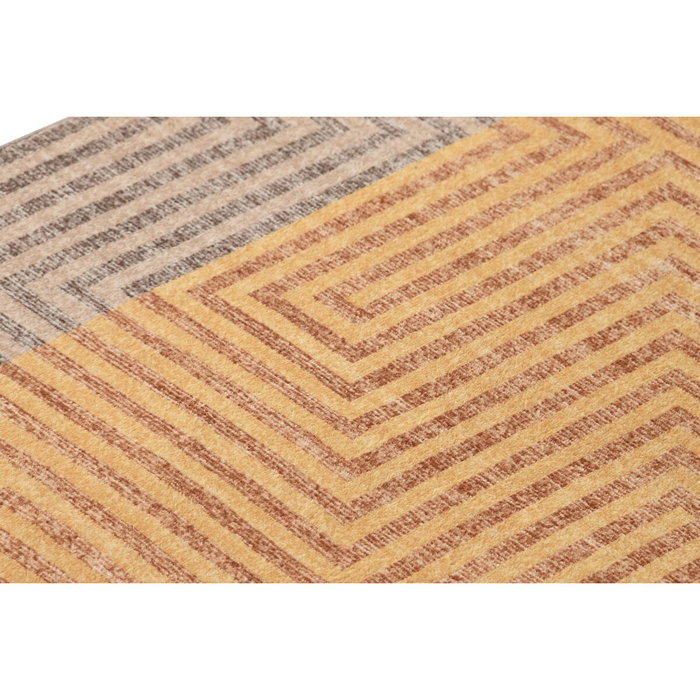DKD Home Decor Alfombra de Poliéster Amarilla 60x240x0,7 cm DKD Home Decor Alfombra de Poliéster Amarilla 60x240x0,7 cm