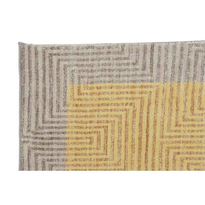 DKD Home Decor Alfombra de Poliéster 120x180x0,7 cm Amarillo