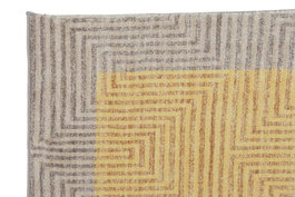 DKD Home Decor Alfombra Amarilla y Marrón Claro 180 x 0.7 x 120 cm