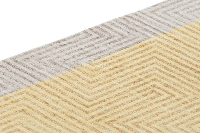 DKD Home Decor Alfombra Amarilla y Marrón Claro 180 x 0.7 x 120 cm