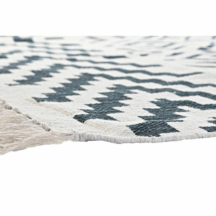 DKD Home Decor Alfombra de Algodón 160x230x1 cm Negro DKD Home Decor Alfombra de Algodón 160x230x1 cm Negro