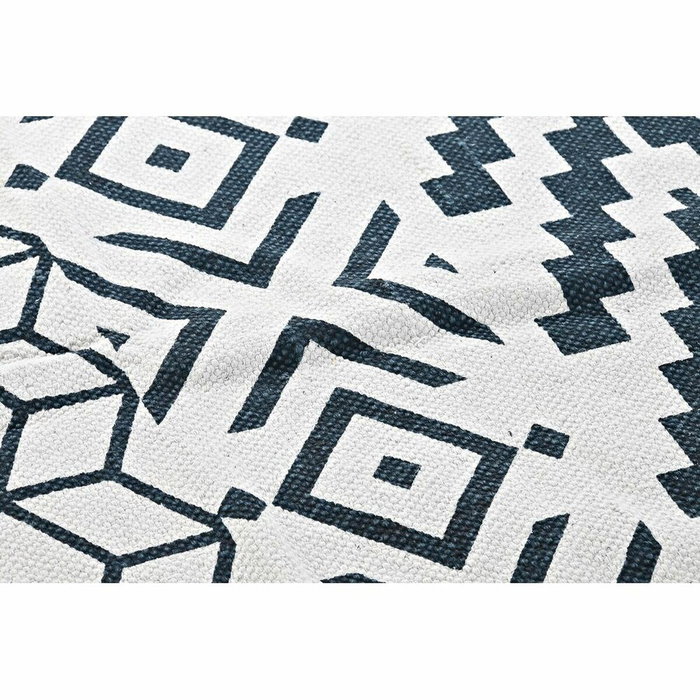 DKD Home Decor Alfombra de Algodón 160x230x1 cm Negro DKD Home Decor Alfombra de Algodón 160x230x1 cm Negro