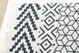 DKD Home Decor Alfombra Boho Negro Blanco Algodon Polyester 230 x 160 cm