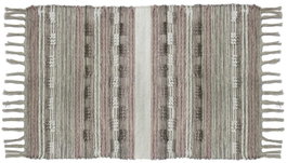 DKD Home Decor Alfombra de Algodón Multicolor con Flecos 200x290 cm