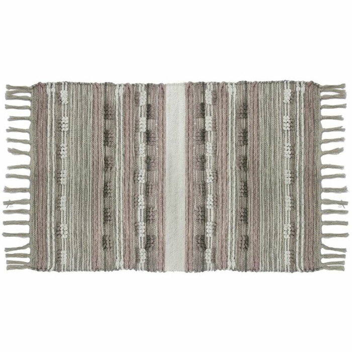 DKD Home Decor Alfombra de Algodón Multicolor con Flecos 200x290 cm