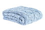 DKD Home Decor Plaid Alpino Azul Celeste 125 x 150 cm (2 Unidades) Poliester