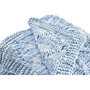 DKD Home Decor Plaid de Poliéster 150x125x1 cm, 2 unidades, Azul celeste