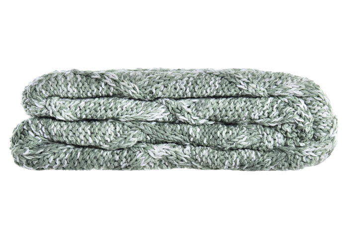 DKD Home Decor Plaid Alpino Verde 125 x 150 cm (2 Unidades)