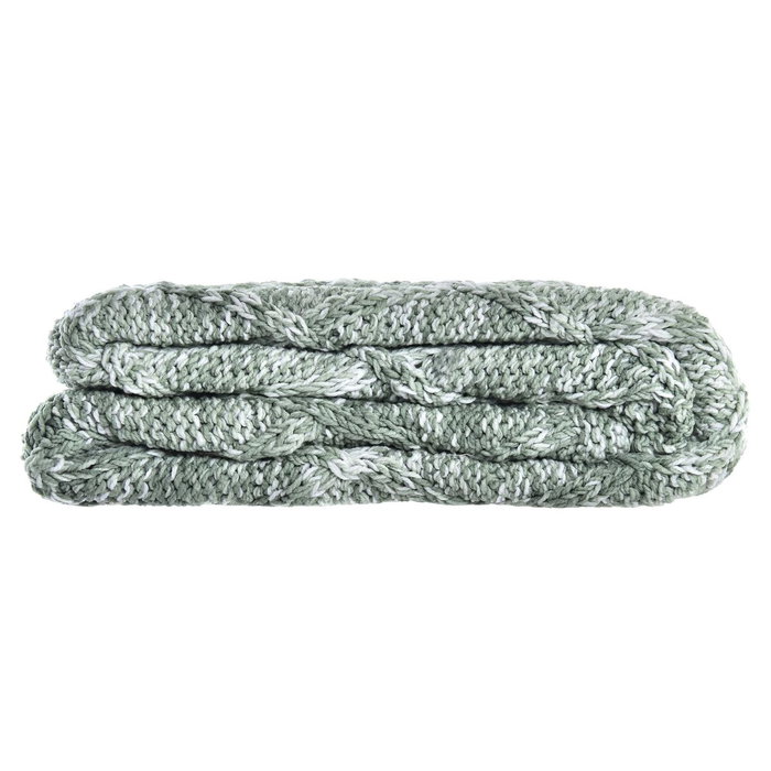 DKD Home Decor Pack de 2 Plaid de Poliéster Verde 150x125x1 cm