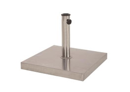 DKD Home Decor Base para Parasol de Terraza y Jardín Ajustable, Inox Plateado, 45 x 35 x 45 cm, Hasta 20kg, Diámetros 35/38/48 mm, Desmontable
