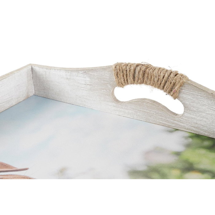 DKD Home Decor Set de 2 Bandejas MDF Gatitos Multicolor DKD Home Decor Set de 2 Bandejas MDF Gatitos Multicolor