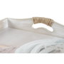 DKD Home Decor Set de 2 Bandejas MDF Beige Estilo Scandi