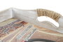 DKD Home Decor Bandeja Vintage Multicolor MDF Set de 2 30 x 6 x 40 cm