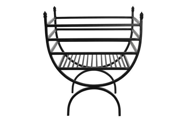 DKD Home Decor Leñera Loft Negro Acero 30 x 57 x 48 cm DKD Home Decor Leñera Loft Negro Acero 30 x 57 x 48 cm