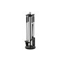 DKD Home Decor Set de Chimenea de 4 Piezas en Acero Negro