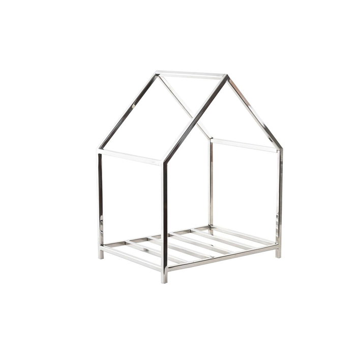DKD Home Decor Leñera Inox 40x30x50 Niquelado Plateado DKD Home Decor Leñera Inox 40x30x50 Niquelado Plateado