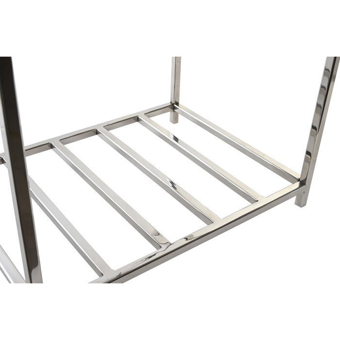 DKD Home Decor Leñera Inox 40x30x50 Niquelado Plateado DKD Home Decor Leñera Inox 40x30x50 Niquelado Plateado