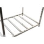 DKD Home Decor Leñera Inox 40x30x50 Niquelado Plateado