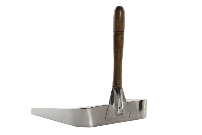 DKD Home Decor Chimenea Moderna Plateado 21 x 24 x 26 cm Set de 2 Piezas Inox y Mango