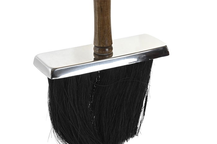 DKD Home Decor Chimenea Moderna Plateado 21 x 24 x 26 cm Set de 2 Piezas Inox y Mango