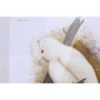 DKD Home Decor Cuadro Cristal Bambú Cacatua Set de 4 Surtido 50x2,8x65 cm
