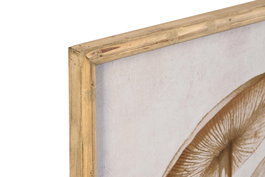 DKD Home Decor Cuadro Marron Cristal Bambu Setas 70 x 50 x 2.8 cm (2 Unidades)