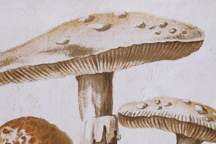 DKD Home Decor Cuadro Marron Cristal Bambu Setas 70 x 50 x 2.8 cm (2 Unidades)