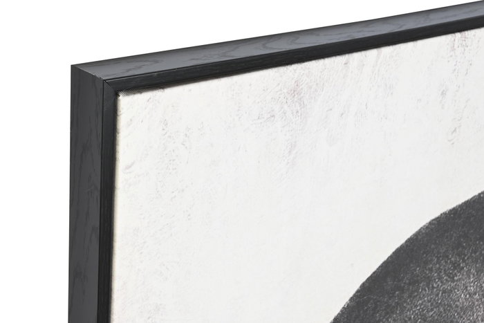 DKD Home Decor Cuadro Moderno Negro Gris Set de 3 180 x 120 x 4 cm
