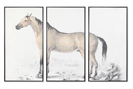 DKD Home Decor Cuadro Gris Negro 4 x 120 x 180 cm Set de 3