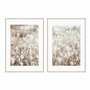DKD Home Decor Cuadros de Flores Enmarcados Set de 2 unidades